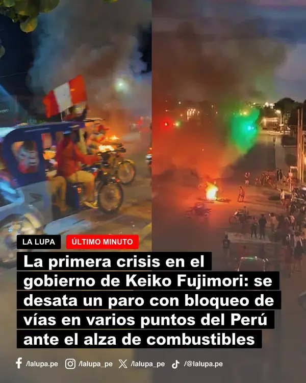 Publicación de La Lupa en Facebook