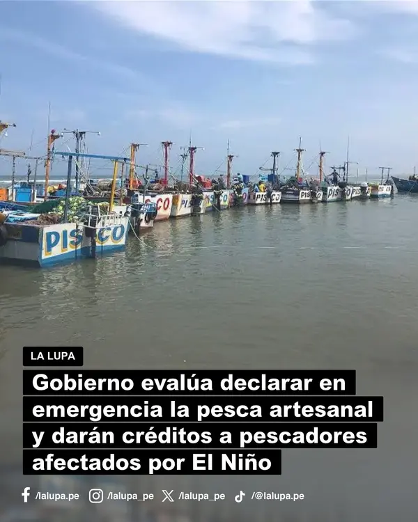Ica: Produce evaluará declaratoria de emergencia para el sector pesquero artesanal