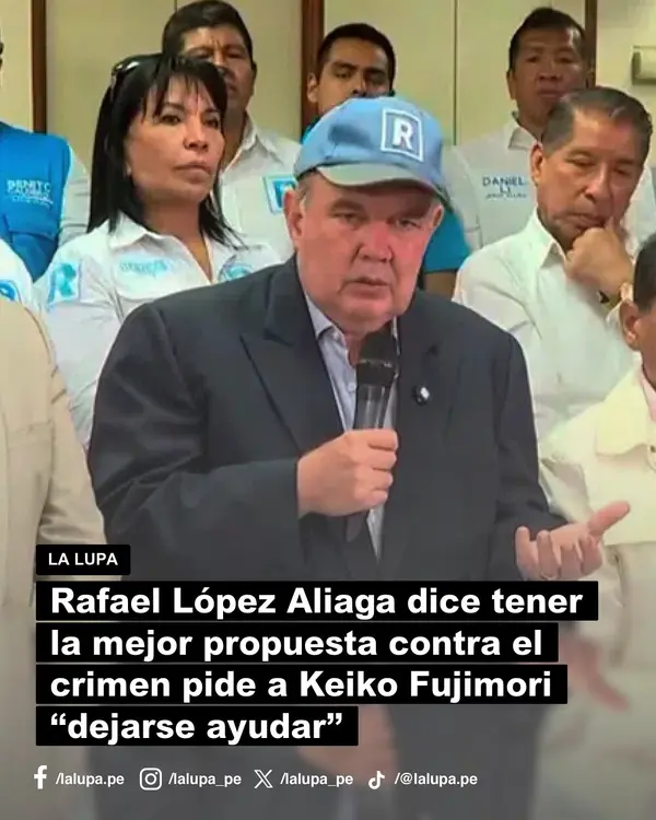 Publicación de La Lupa en Facebook