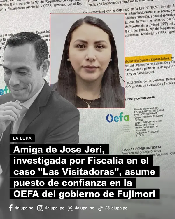 Publicación de La Lupa en Facebook