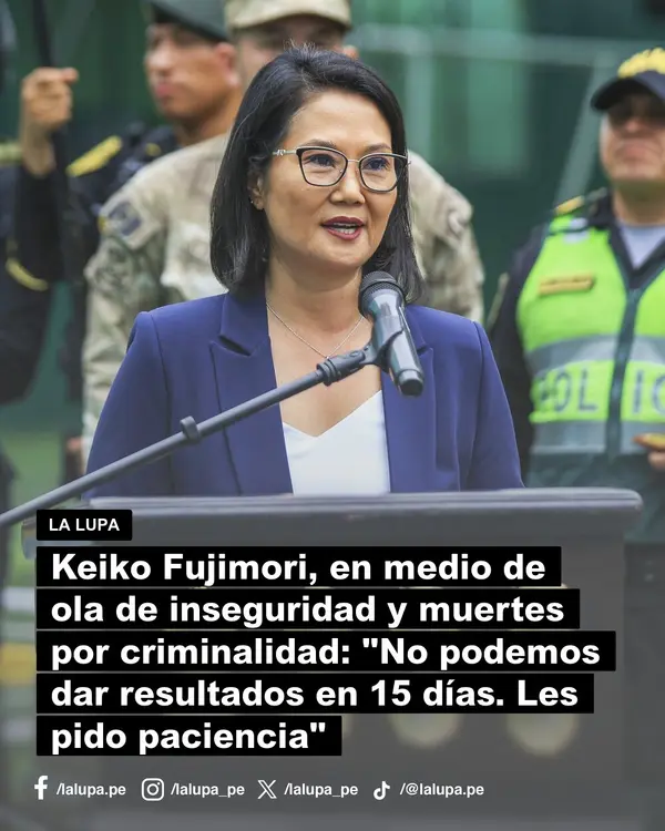 Publicación de La Lupa en Facebook