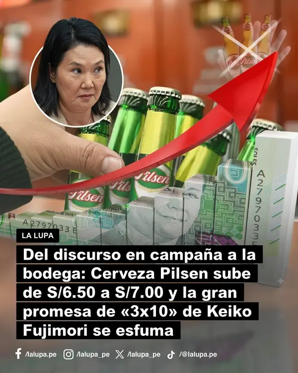 Publicación de La Lupa en Facebook