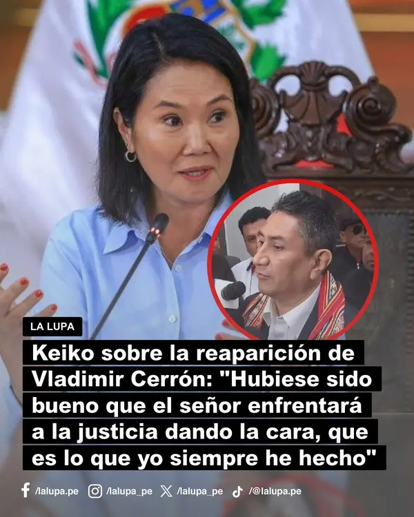 Publicación de La Lupa en Facebook