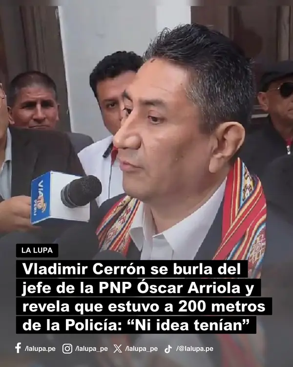 Publicación de La Lupa en Facebook