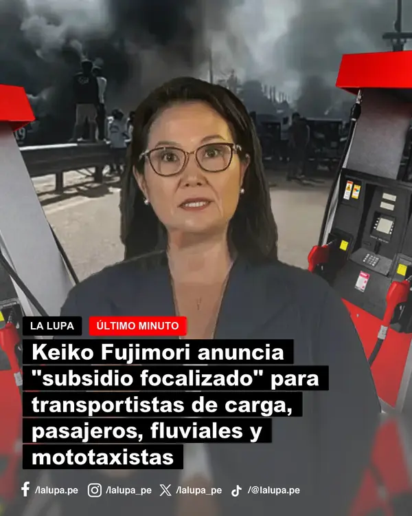 Publicación de La Lupa en Facebook