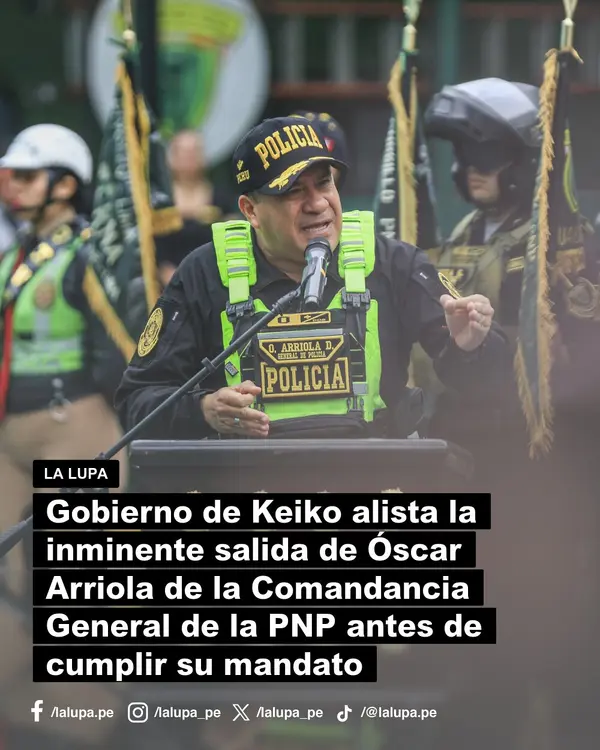 Publicación de La Lupa en Facebook