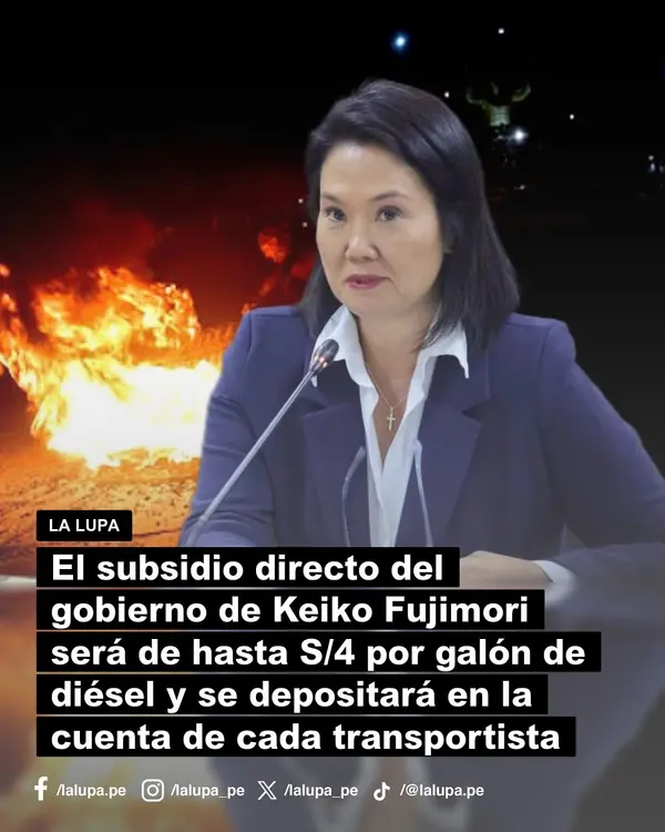 Publicación de La Lupa en Facebook