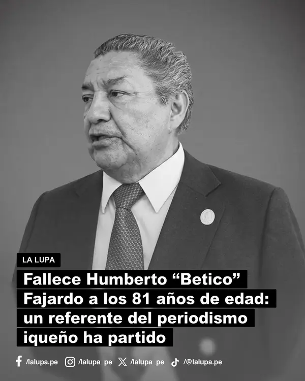 Fallece Humberto “Betico” Fajardo, referente del periodismo en Ica, a los 81 años