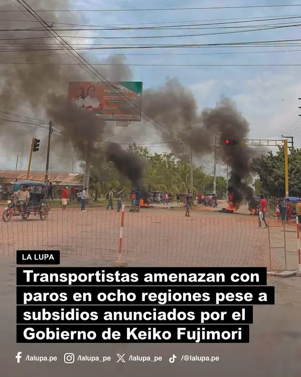 Publicación de La Lupa en Facebook