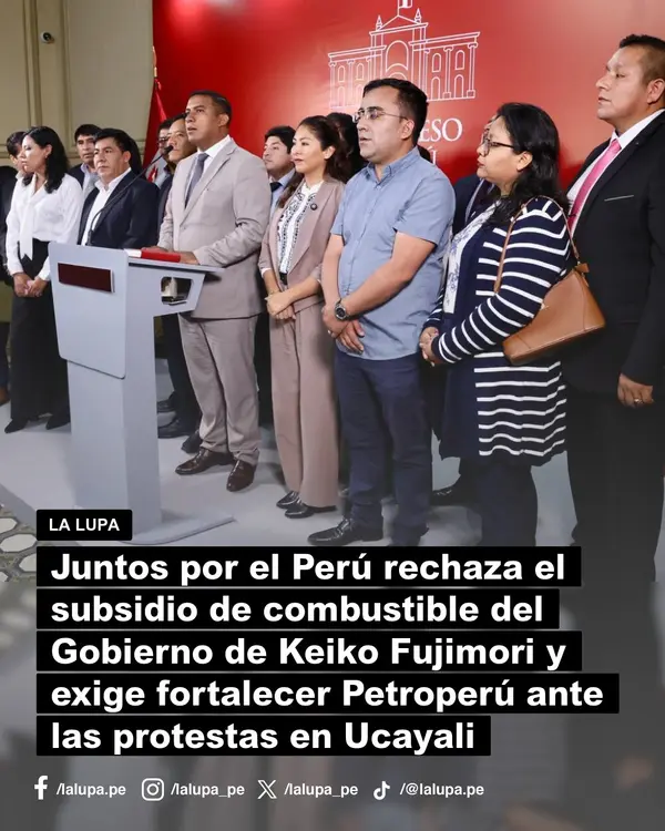 Publicación de La Lupa en Facebook