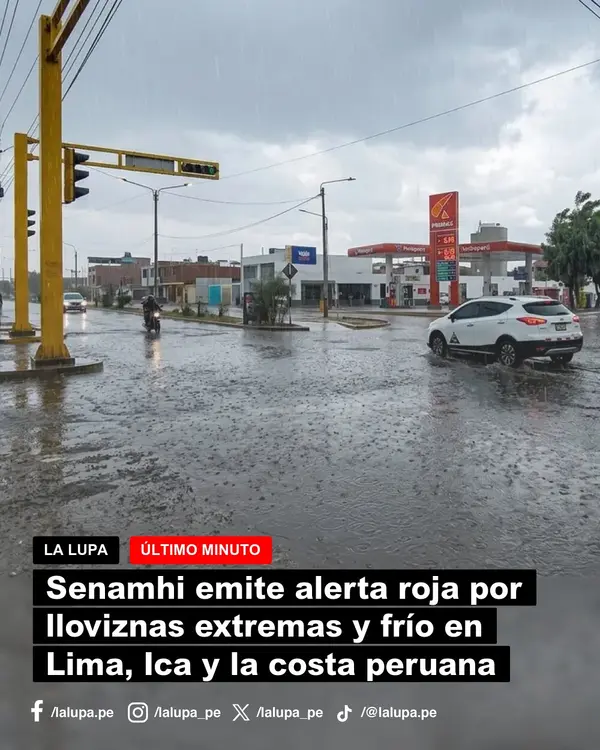 Senamhi emite alerta roja por lloviznas extremas y frío en Lima, Ica y la costa peruana