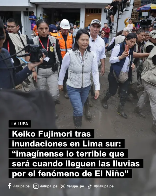Publicación de La Lupa en Facebook