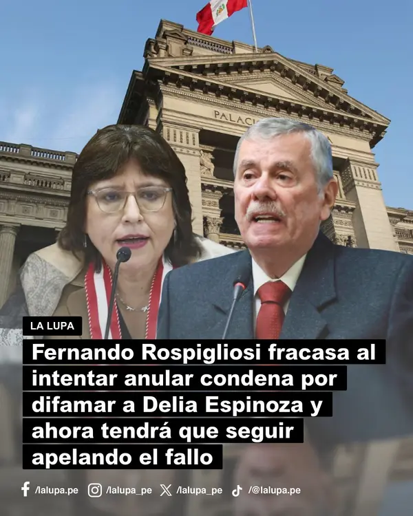 Publicación de La Lupa en Facebook