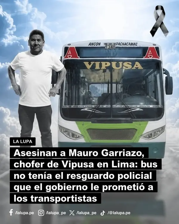 Publicación de La Lupa en Facebook