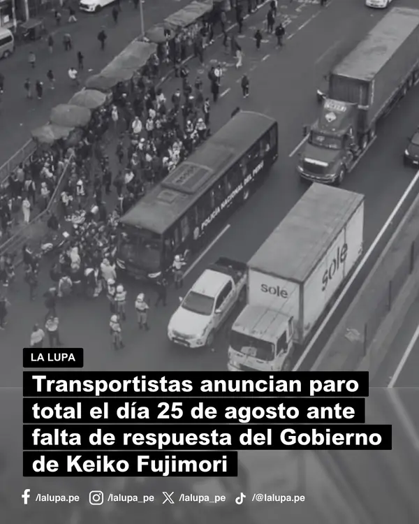 Publicación de La Lupa en Facebook