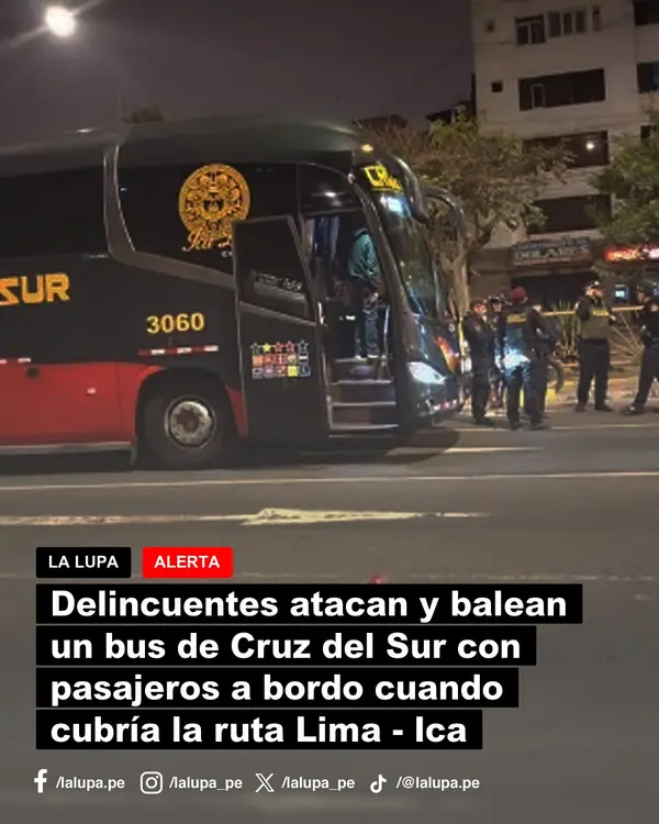 Publicación de La Lupa en Facebook