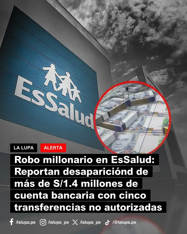 Publicación de La Lupa en Facebook