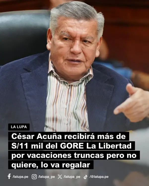 Publicación de La Lupa en Facebook