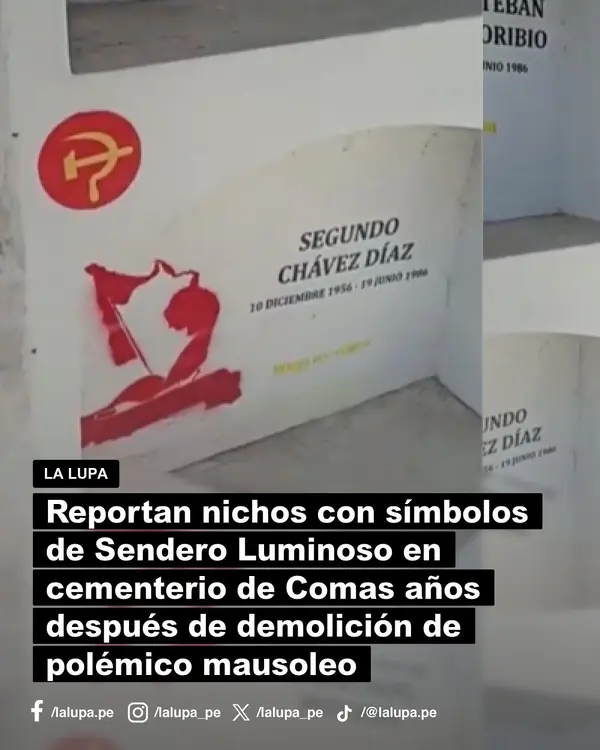 Publicación de La Lupa en Facebook