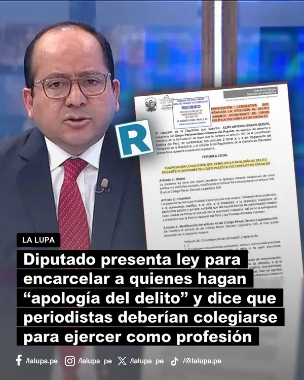 Publicación de La Lupa en Facebook