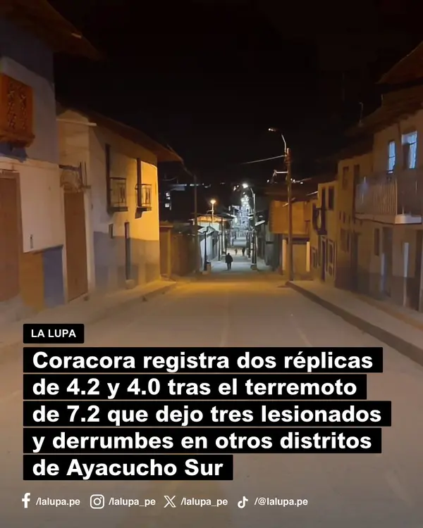 Publicación de La Lupa en Facebook