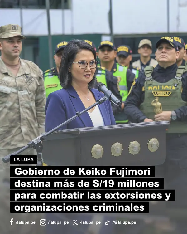Publicación de La Lupa en Facebook