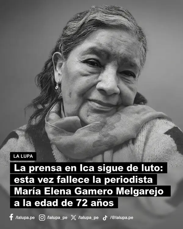 Ica de luto: fallece la periodista María Elena Gamero Melgarejo a los 72 años
