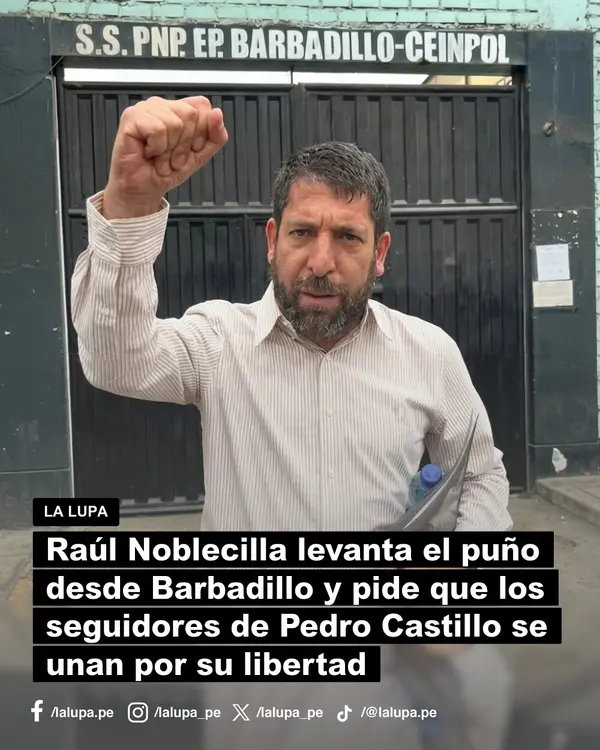 Publicación de La Lupa en Facebook