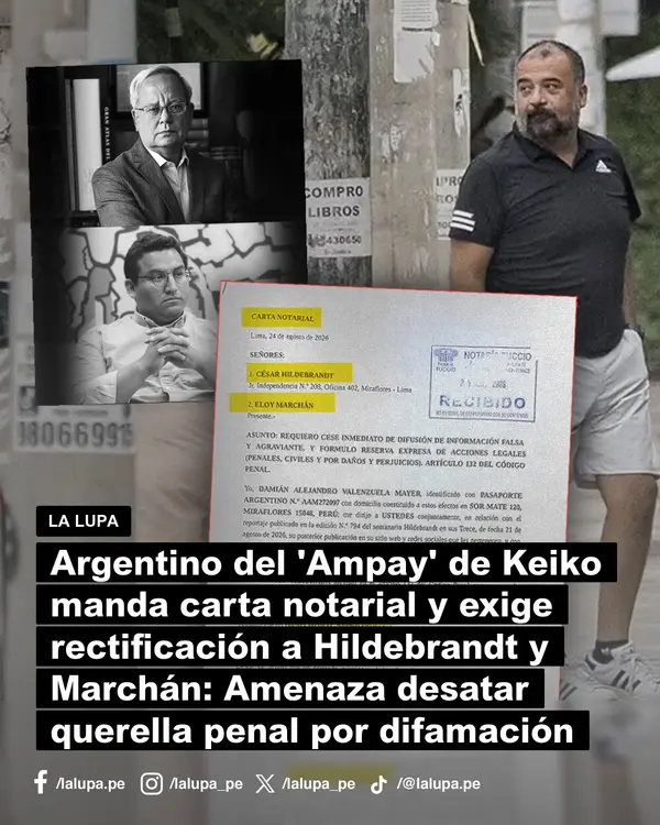 Publicación de La Lupa en Facebook