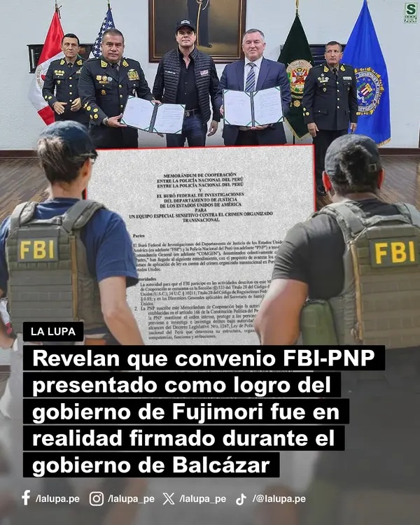 Publicación de La Lupa en Facebook