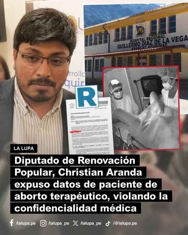 Publicación de La Lupa en Facebook