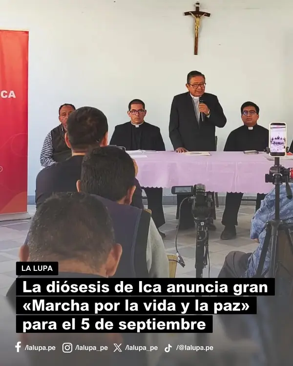 La diósesis de Ica anuncia gran «Marcha por la vida y la paz» para el 5 de septiembre