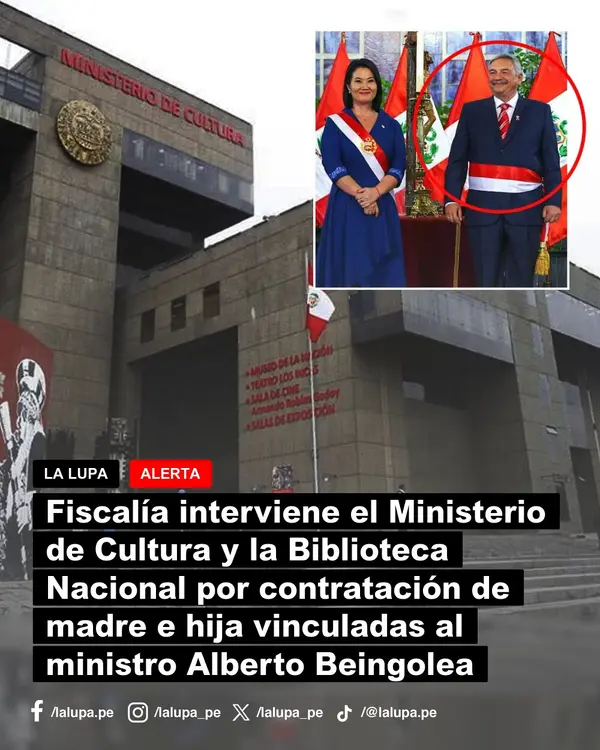 Publicación de La Lupa en Facebook