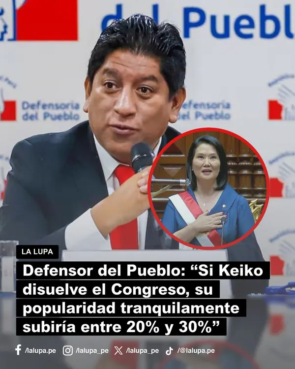Publicación de La Lupa en Facebook