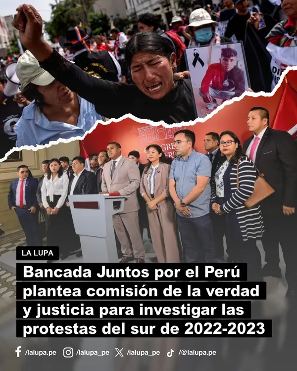 Publicación de La Lupa en Facebook