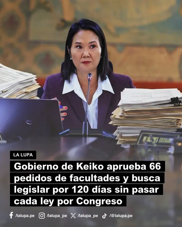 Publicación de La Lupa en Facebook