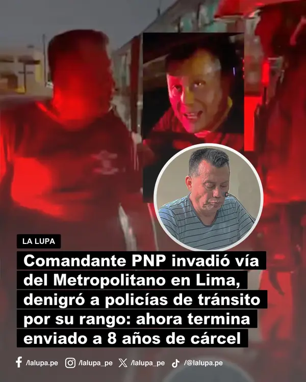 Publicación de La Lupa en Facebook