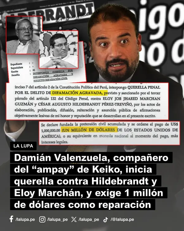 Publicación de La Lupa en Facebook
