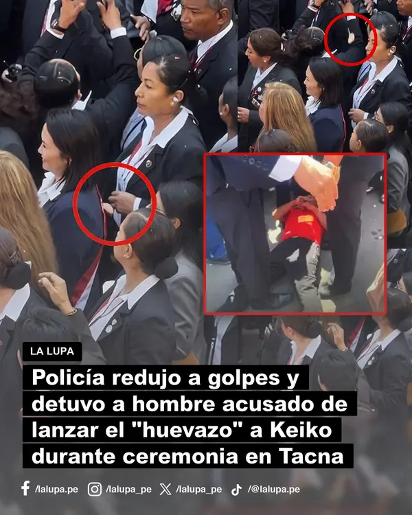 Publicación de La Lupa en Facebook