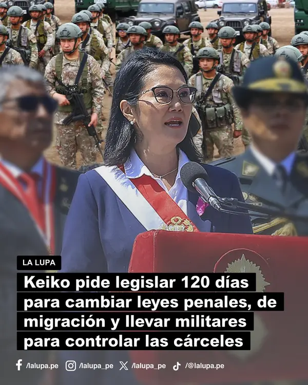 Publicación de La Lupa en Facebook